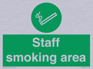 Staff smoking area